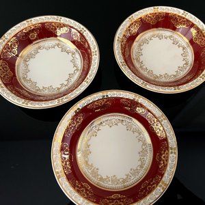 Vintage Crown Ducal Dinnerware Dessert Bowls - Set of 3